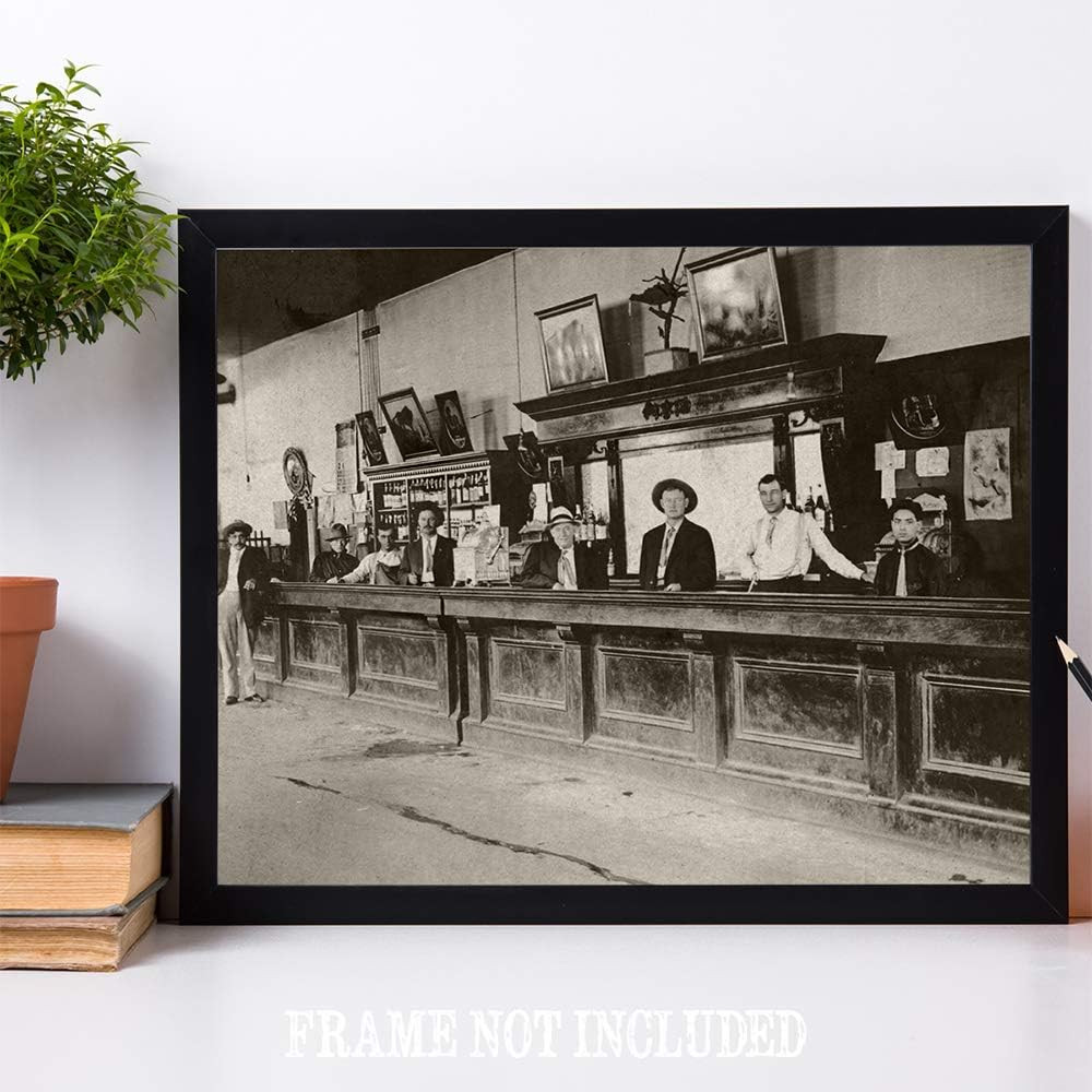 LSA Saloon – Bartenders at Your Service Photo – 11X14 Unframed Print – Great Vin
