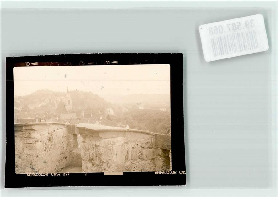 39587068 – 7400 Tuebingen Castle Wall with the Roofs of the Old Town and