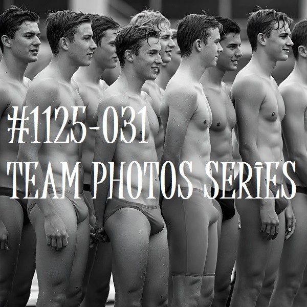 MALE PORTRAIT #1125-031 -team photos series -swim team series -freeShip/USA