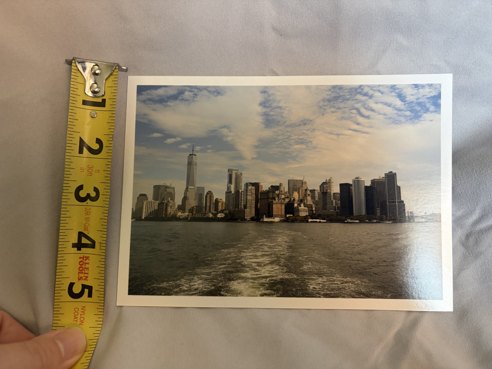 Original 5×7 Panoramic NYC Skyline with Water Photo Print – By 26ShadesofGreen