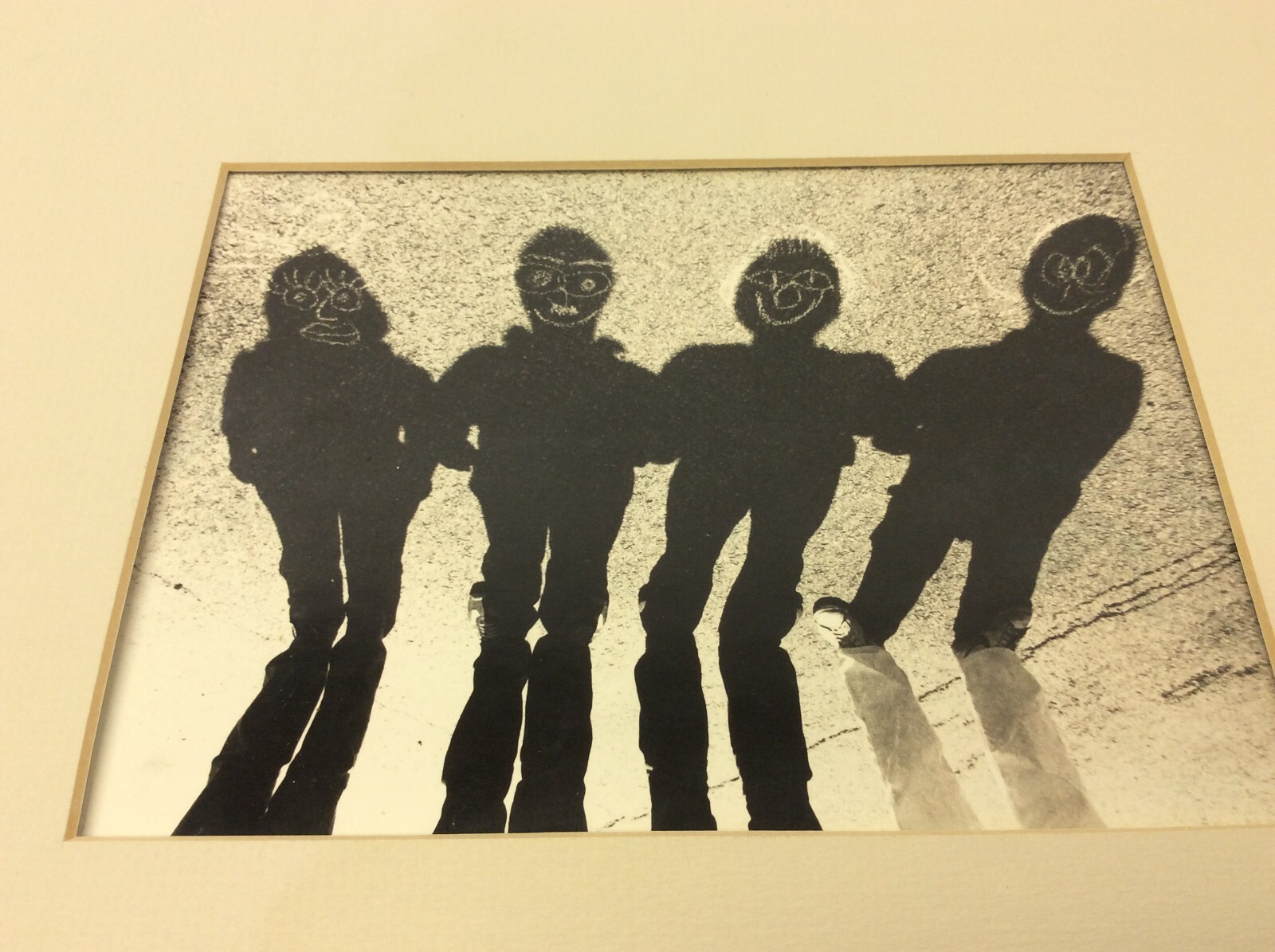 Larry P. Waldon “Shadows & Chalk” Black & White Photograph Matted Art Piece