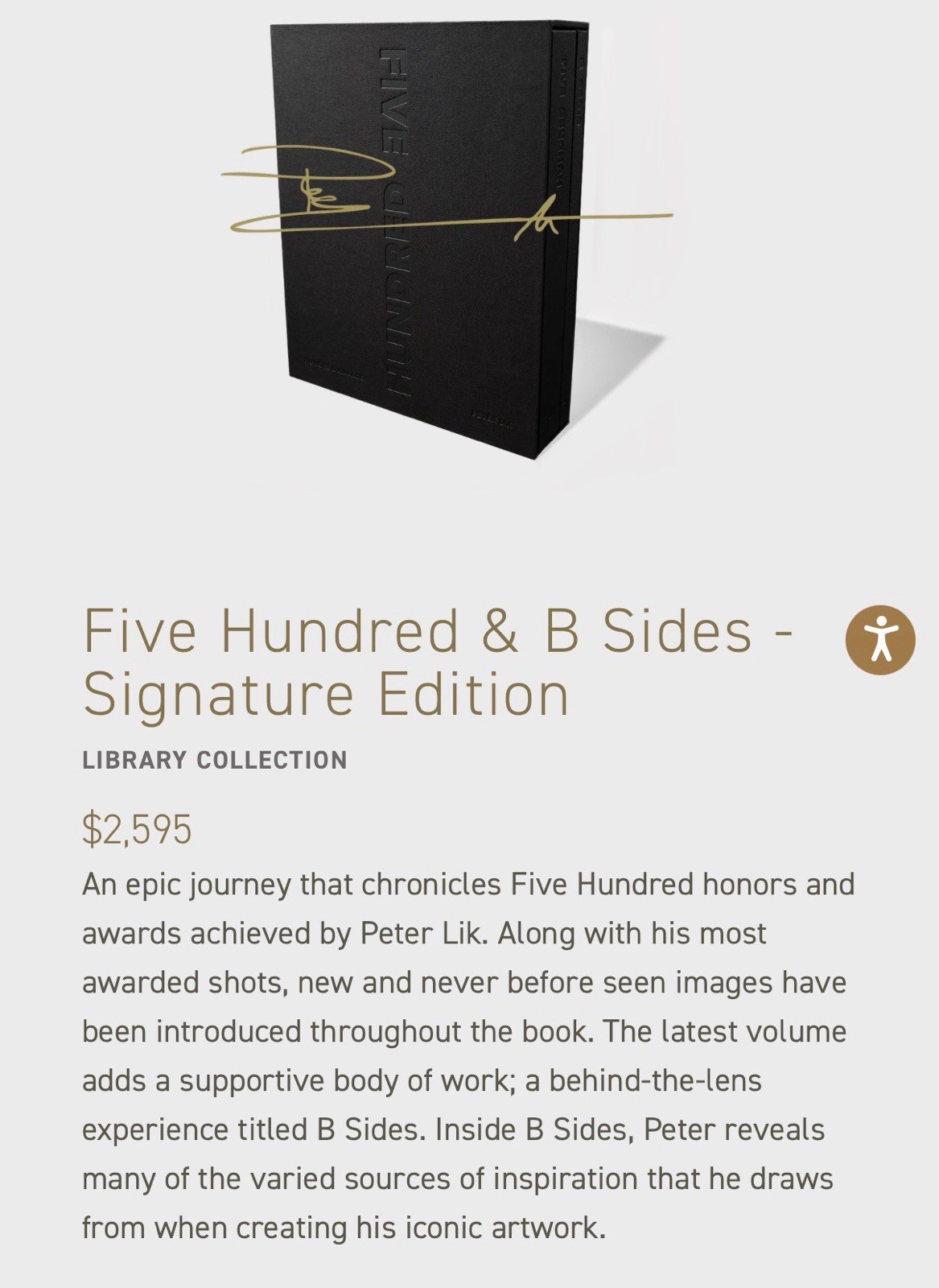 Peter Lik FIVE HUNDRED & B SIDES – SIGNATURE EDITION