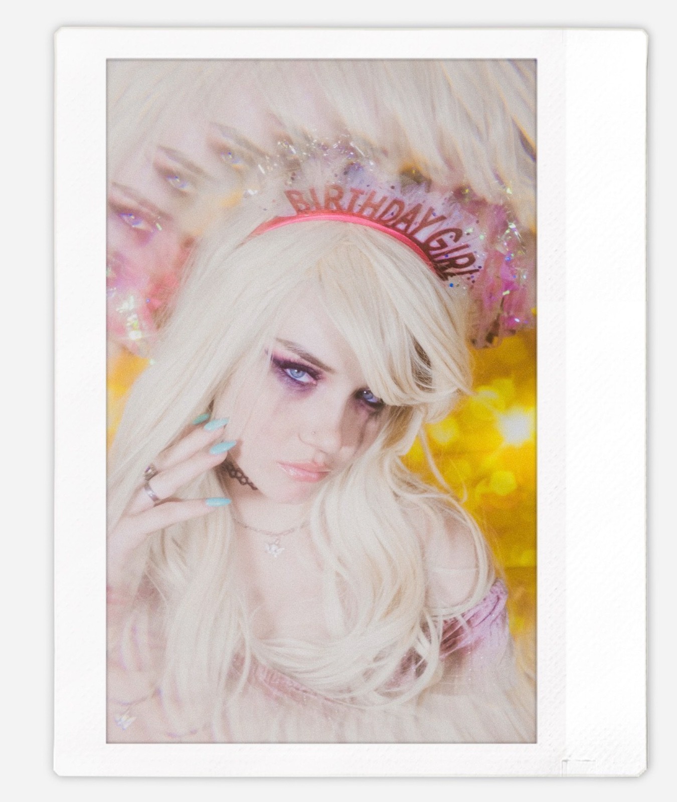 Art pinup bunny model Cheyanne Instax Wide Instant Film Print Fujifilm