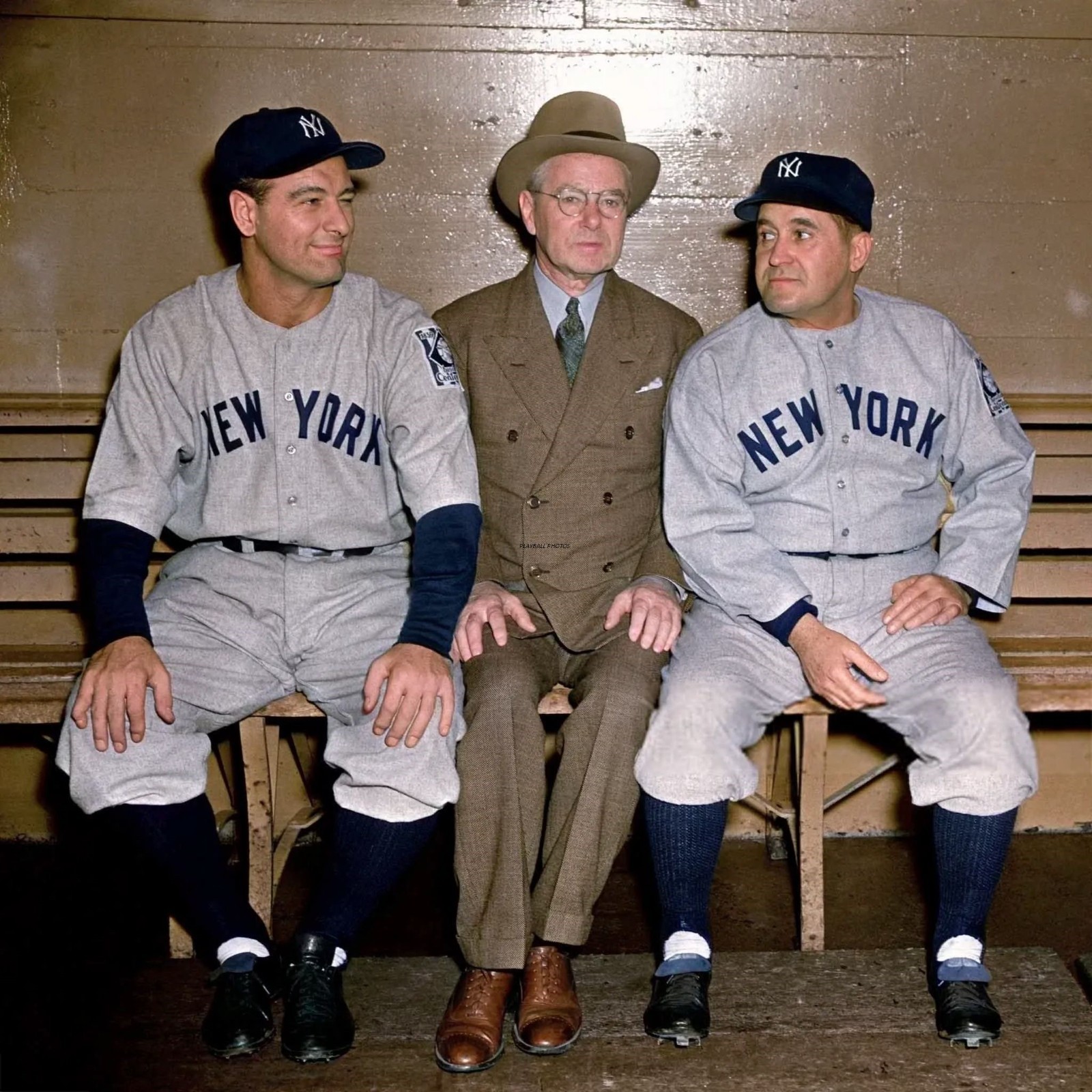 Lou Gehrig- & Joe Mccarthy 8×10 Colorized Print-FREE SHIPPING