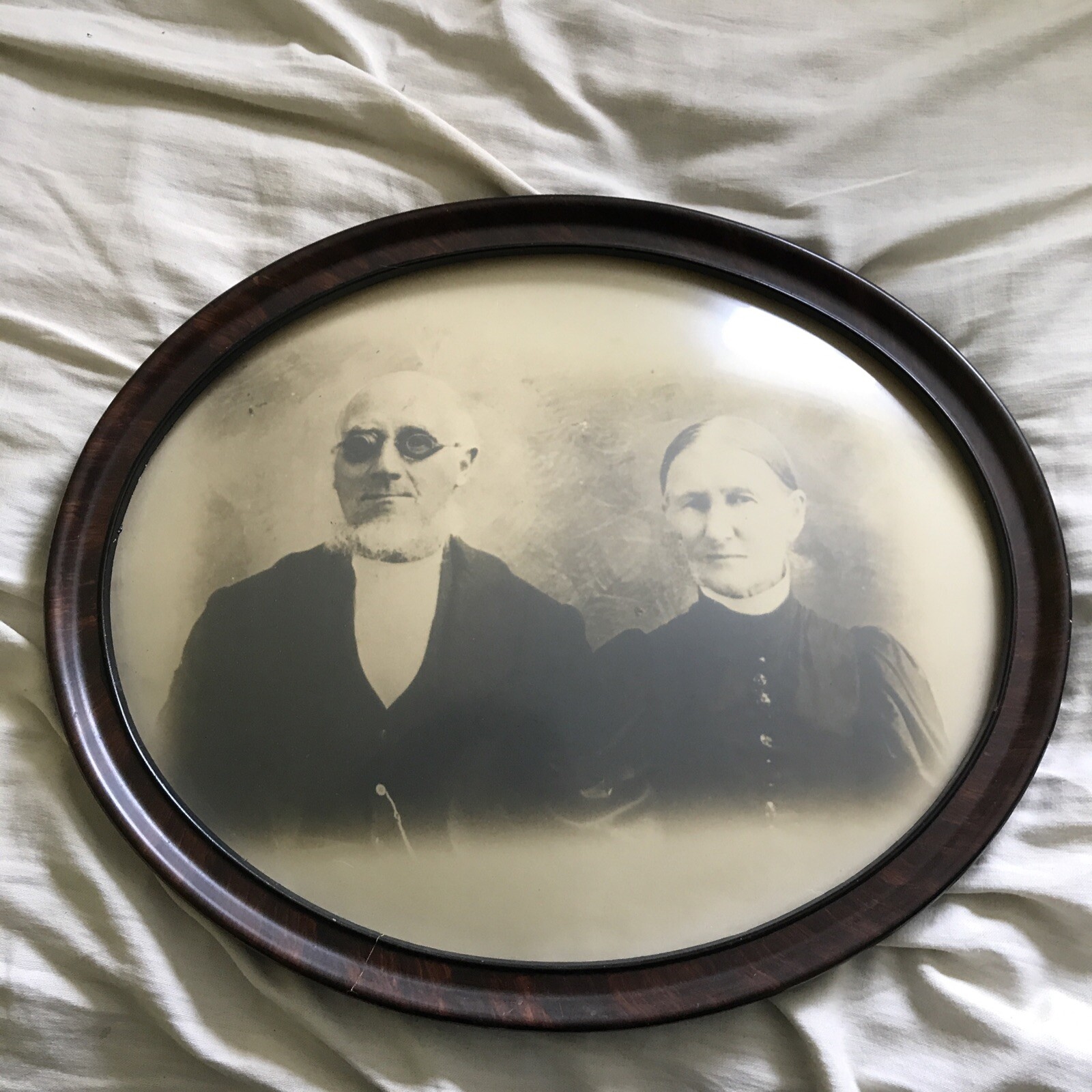 Steampunk Grandpa In Goggles. One of a kind portrait. Unique wall hanging Goth