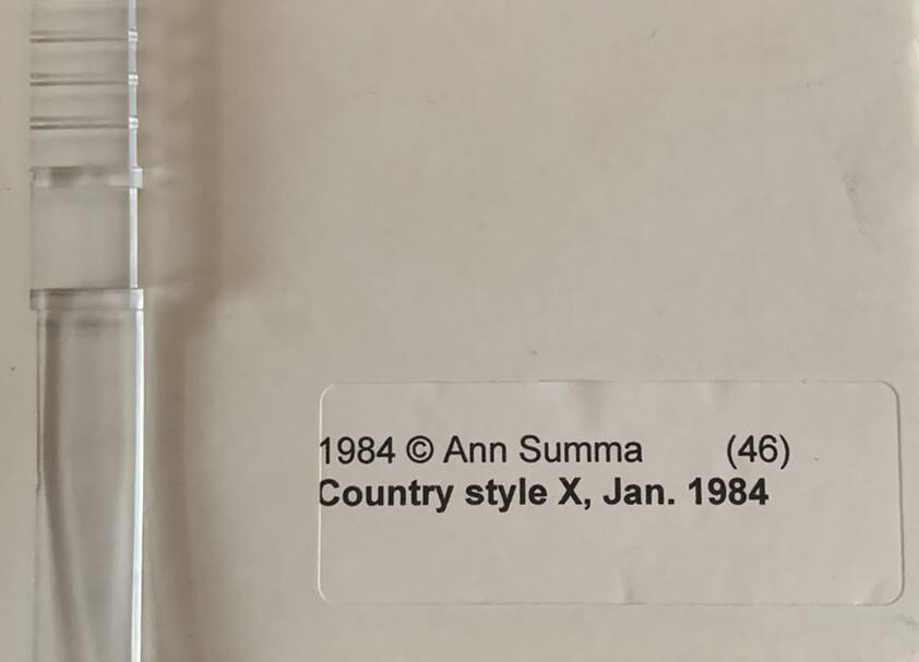 Ann Summa Photography (46) Country Style X, Jan. 1984