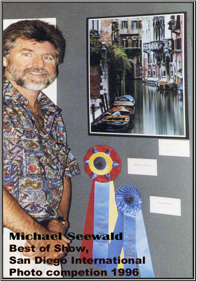 Int’l BestOfShow winner- Michael Seewald’s large Canal Reflections, Venice Italy