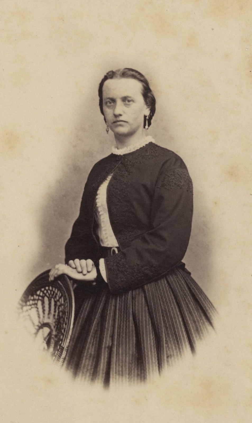 Portrait Photography Woman Portrait Historical Photography Album Print 1865