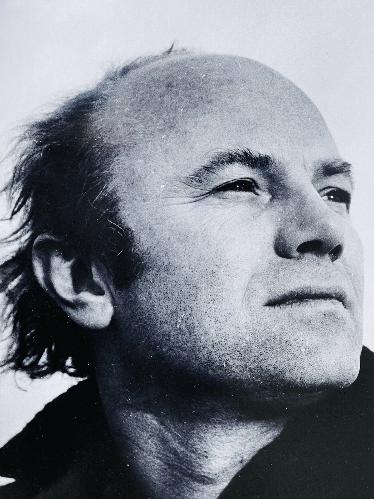 Italian Photographer Gianfranco Gorgoni B&W Photograph Of James Rosenquist. 1987