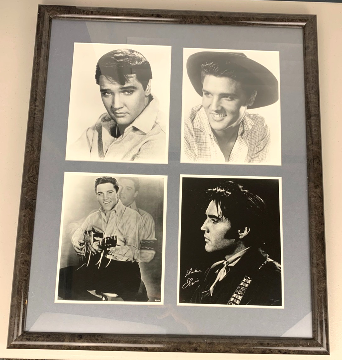 Elvis Presley The King Rock n Roll Art Photographs Framed Ready to Hang 23×27