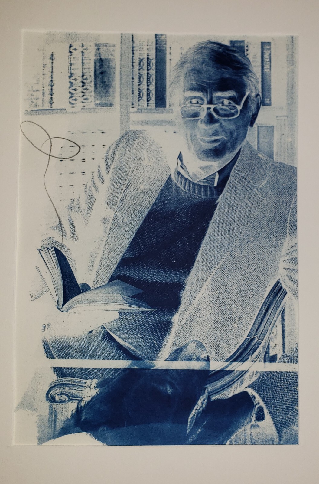 JEFFREY NELSON Original Hand SIGNED Cyanotype Photography “GREGORY PECK”