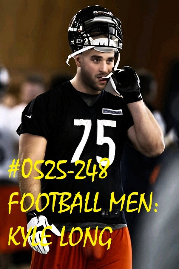 MALE PORTRAIT #0525-248-athletes series -football men- LONG -free shipping usa