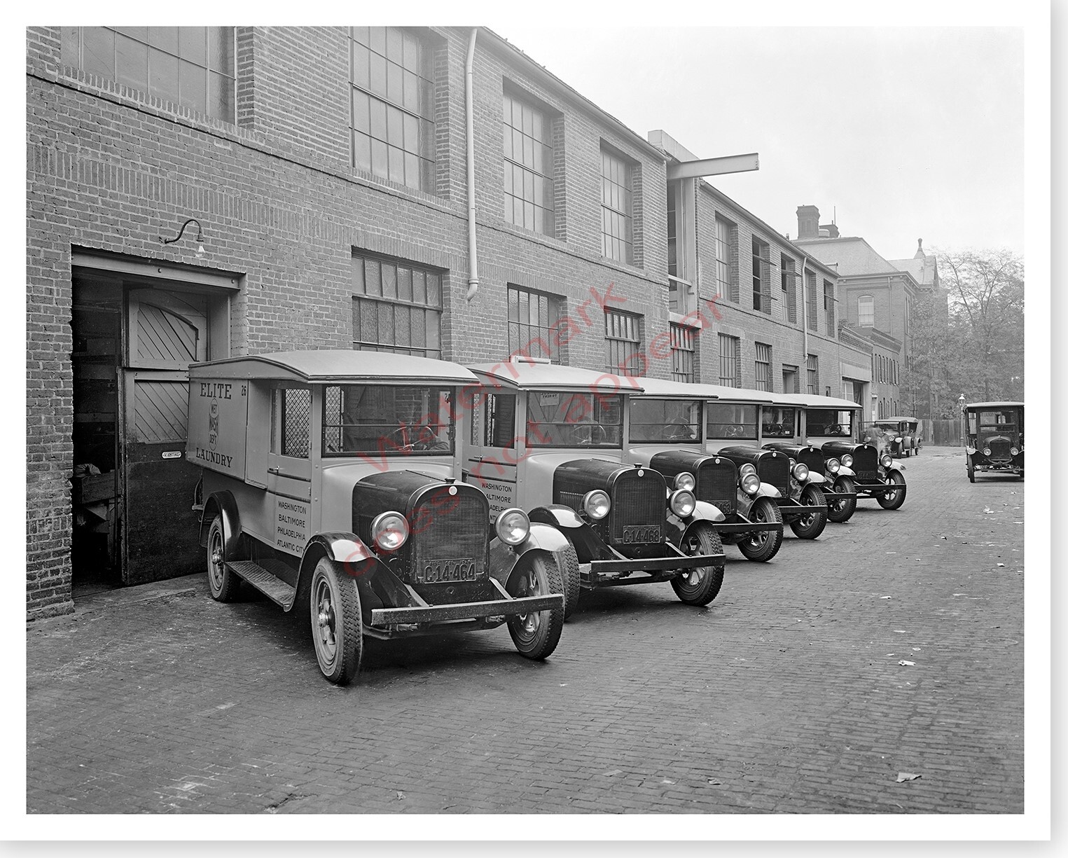 1926 Elite Laundry Washington DC Graham Brothers Delivery Trucks Photo