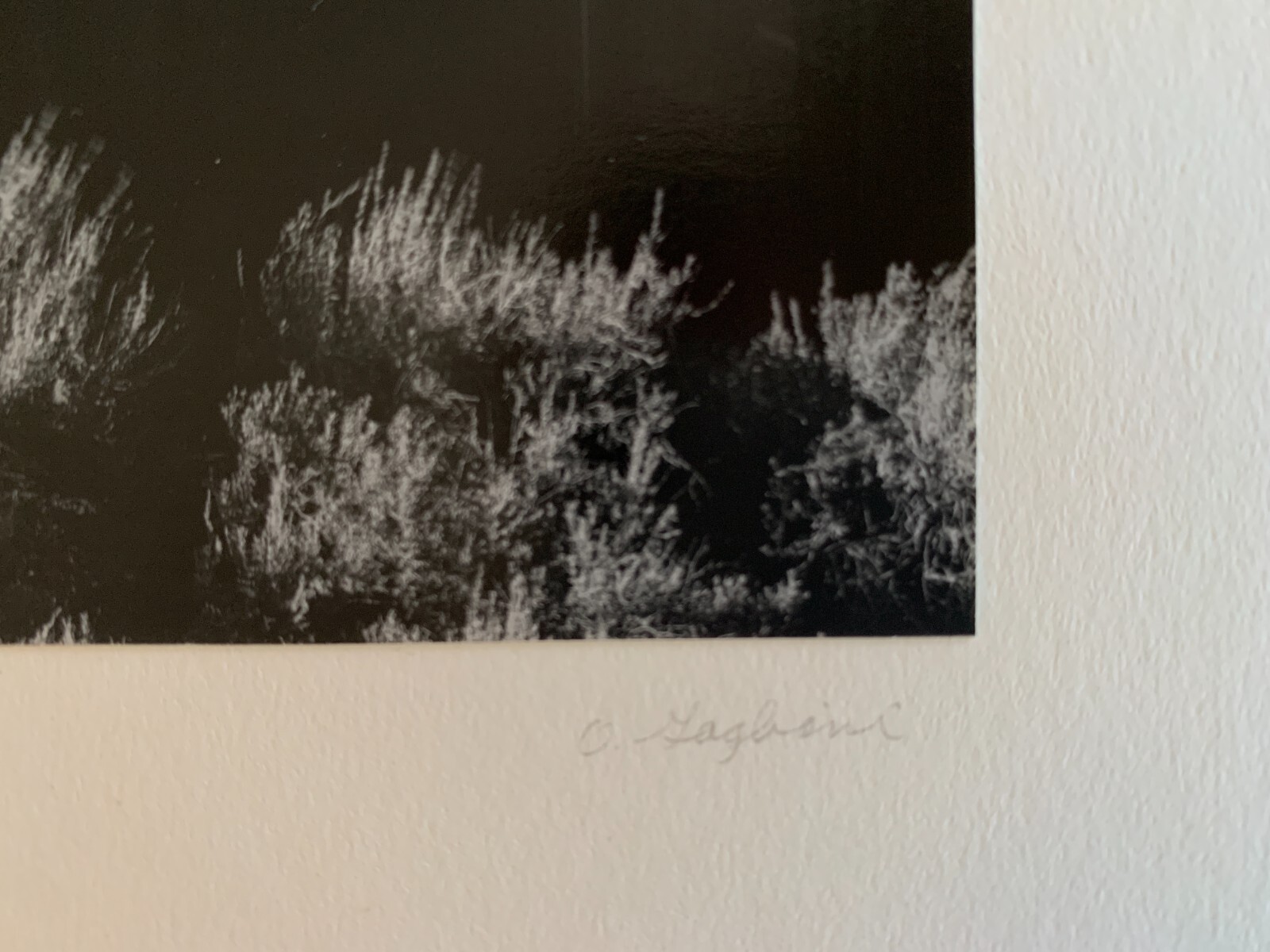 OLIVER GAGLIANI (1917-2002) Signed Silver Gelatin Photograph Ghost Town c 1964