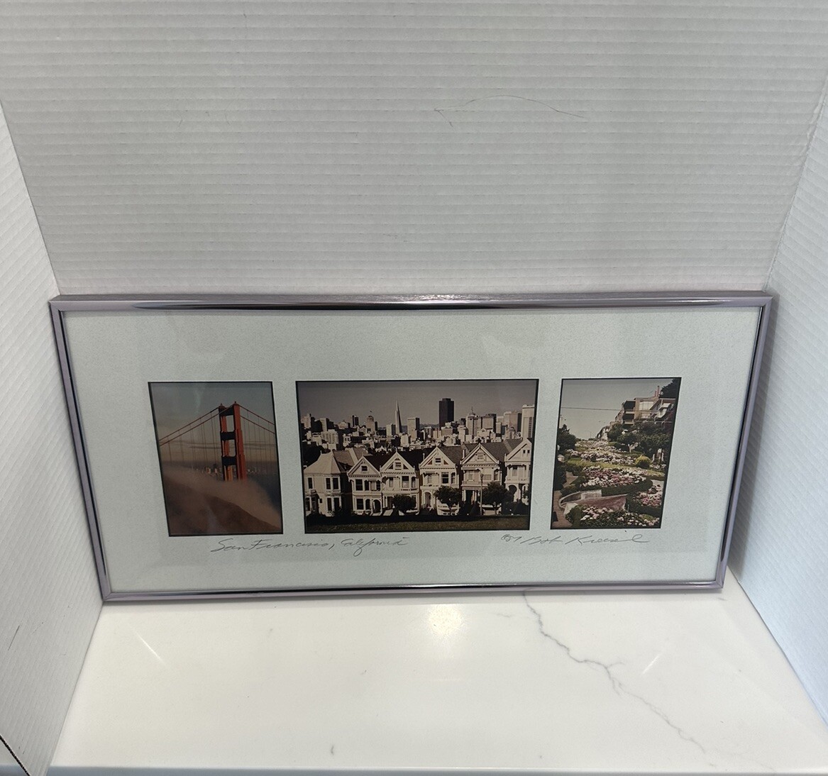 Signed Bob Kreisel Photography San Fransisco California Matted And Framed 1987