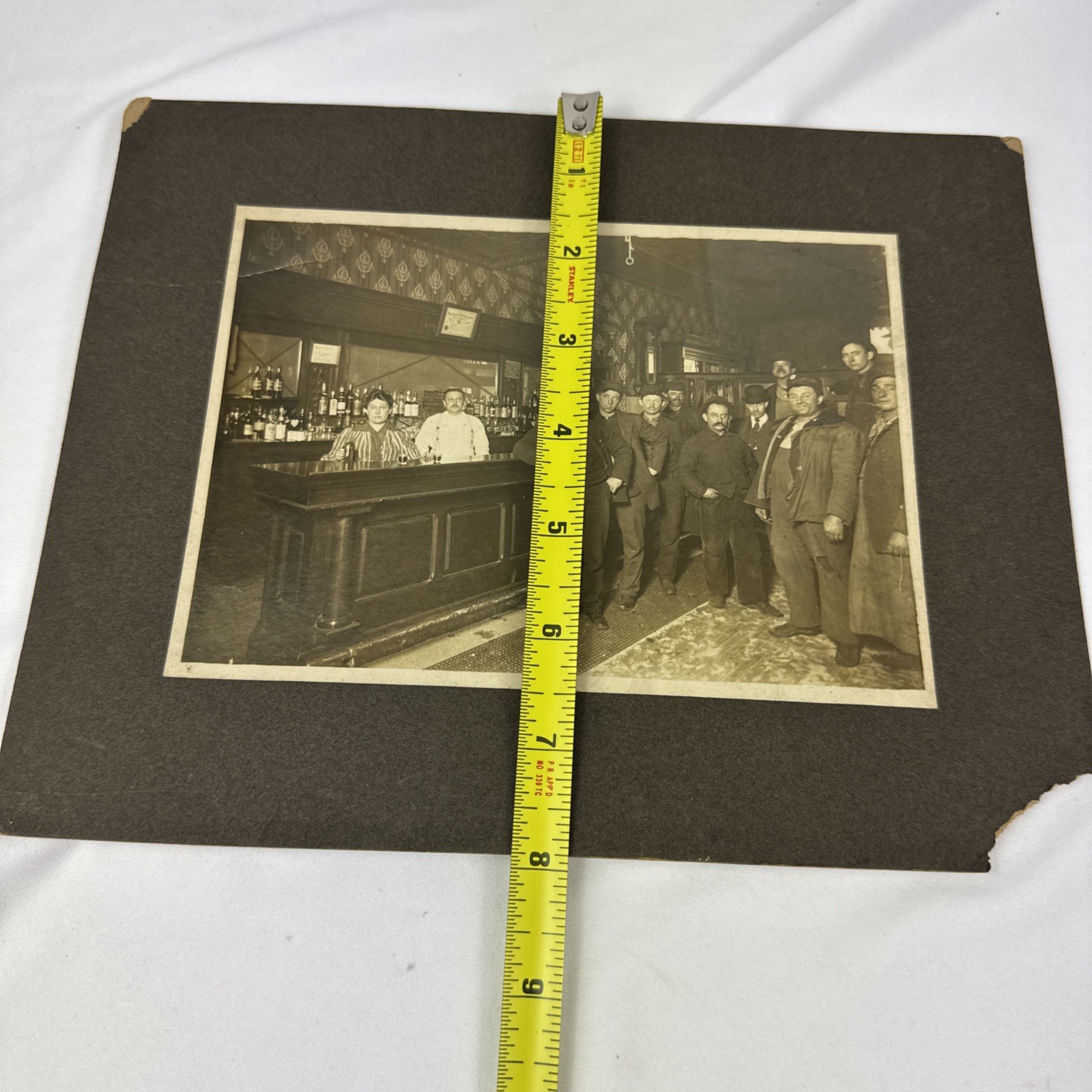 Vintage Early 1900’s Restaurant / Pub Owners Bartenders & Customers Photograph