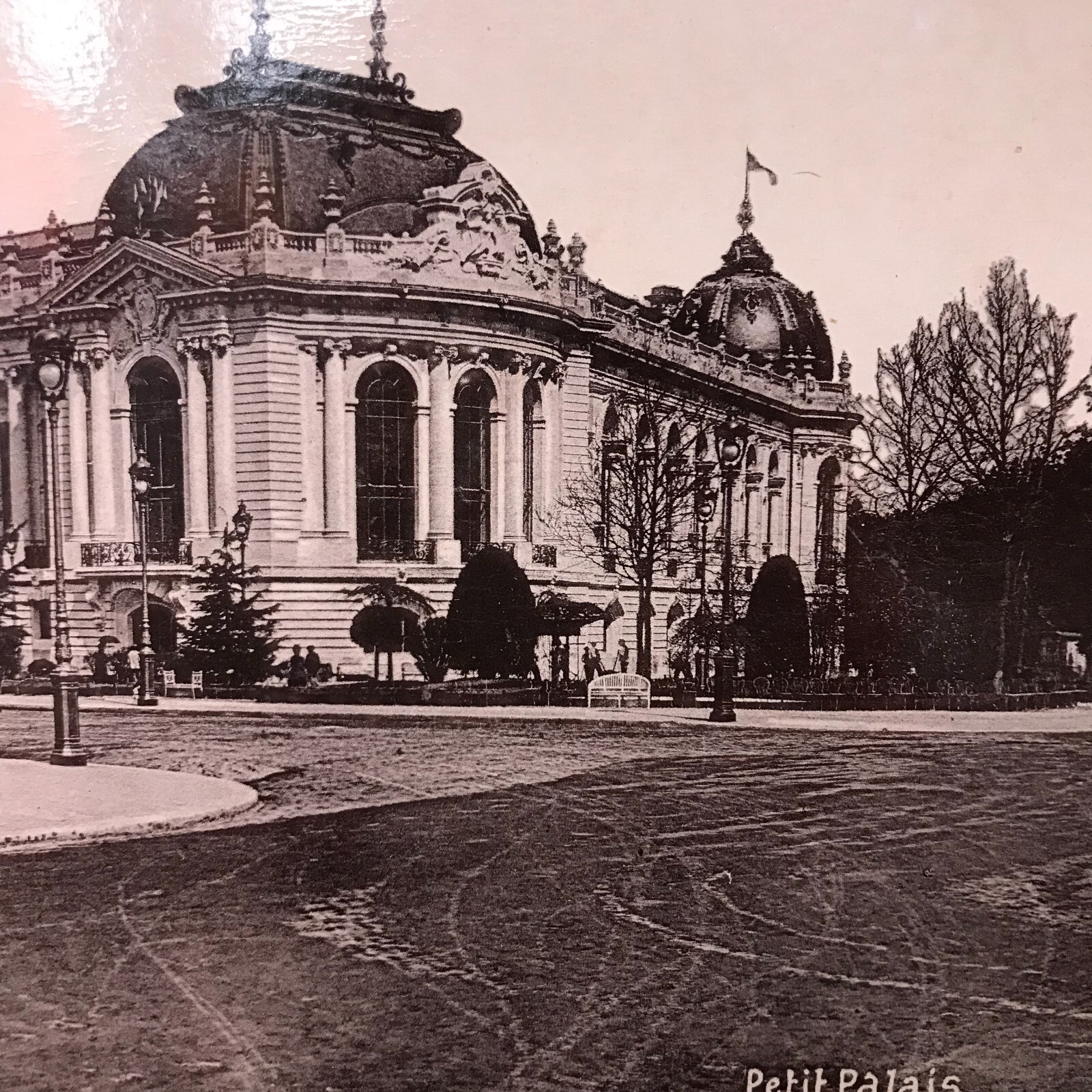 France PARIS Photo EXPOSITION UNIVERSELLE 1900 LE PETIT PALAIS vintage antique μ