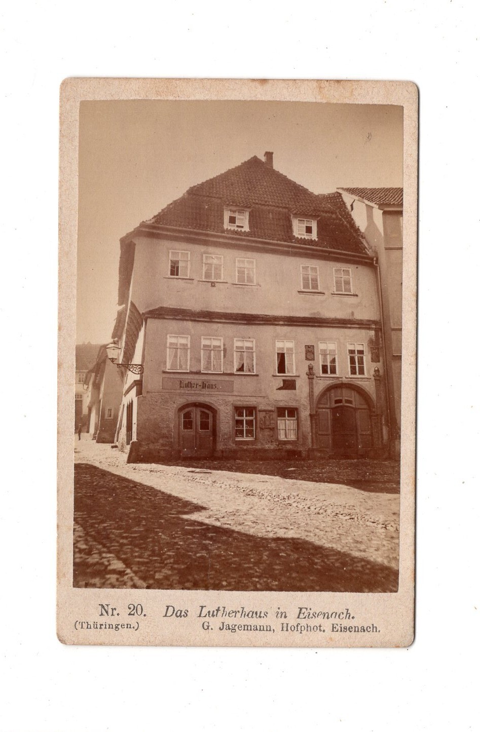 CDV Photo Historical View The Luther House in Eisenach – 1880s