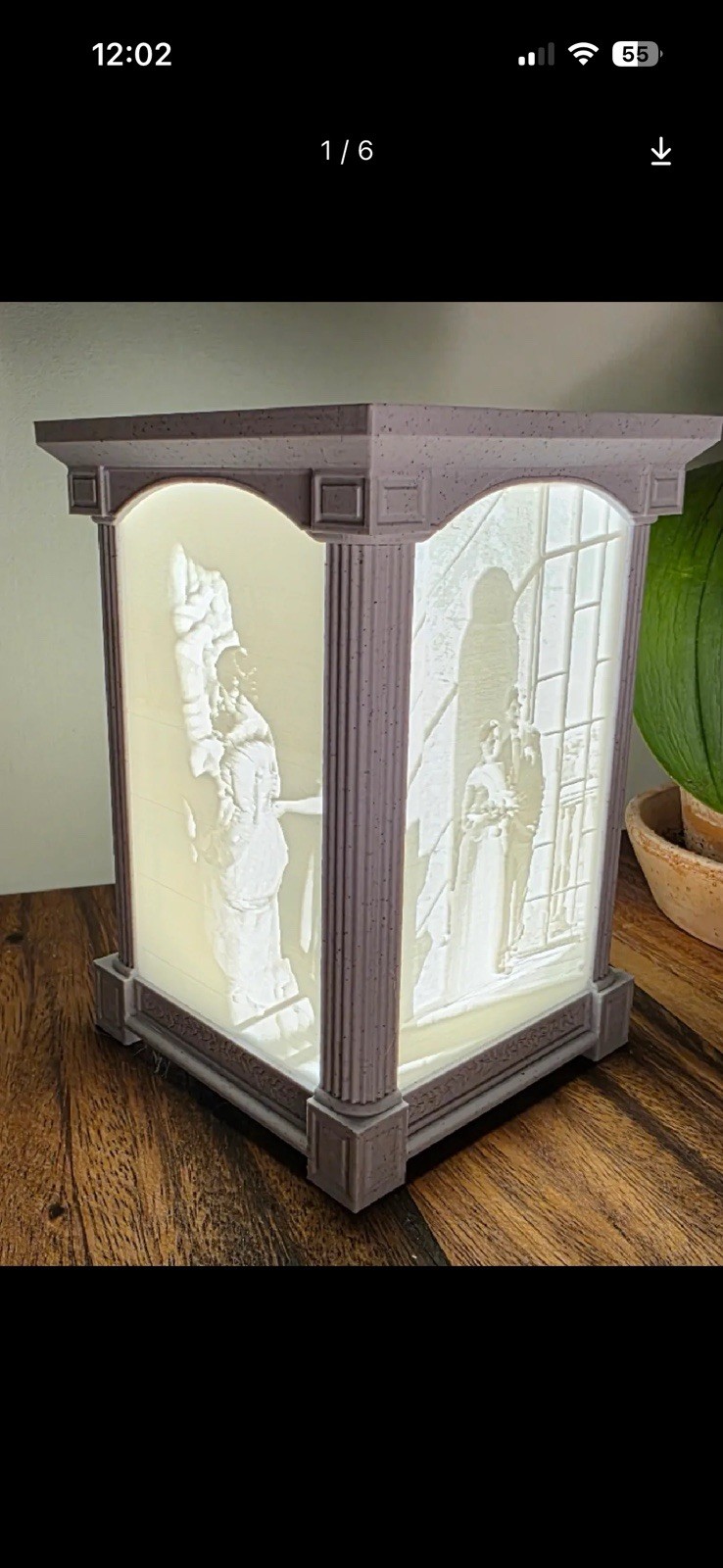 Custom Lithophane Pictures Plus Frame 4 Photos