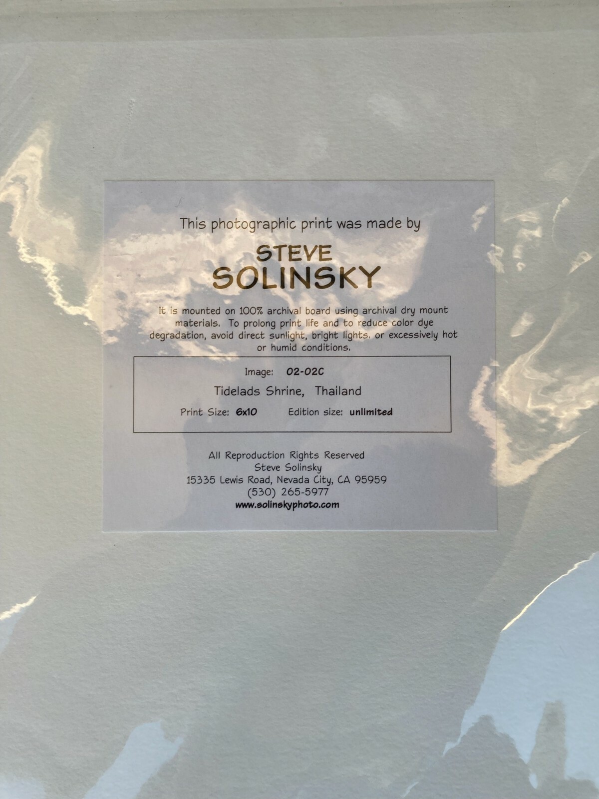 Steve Solinsky Tidelads Shine, Thailand 14×16″