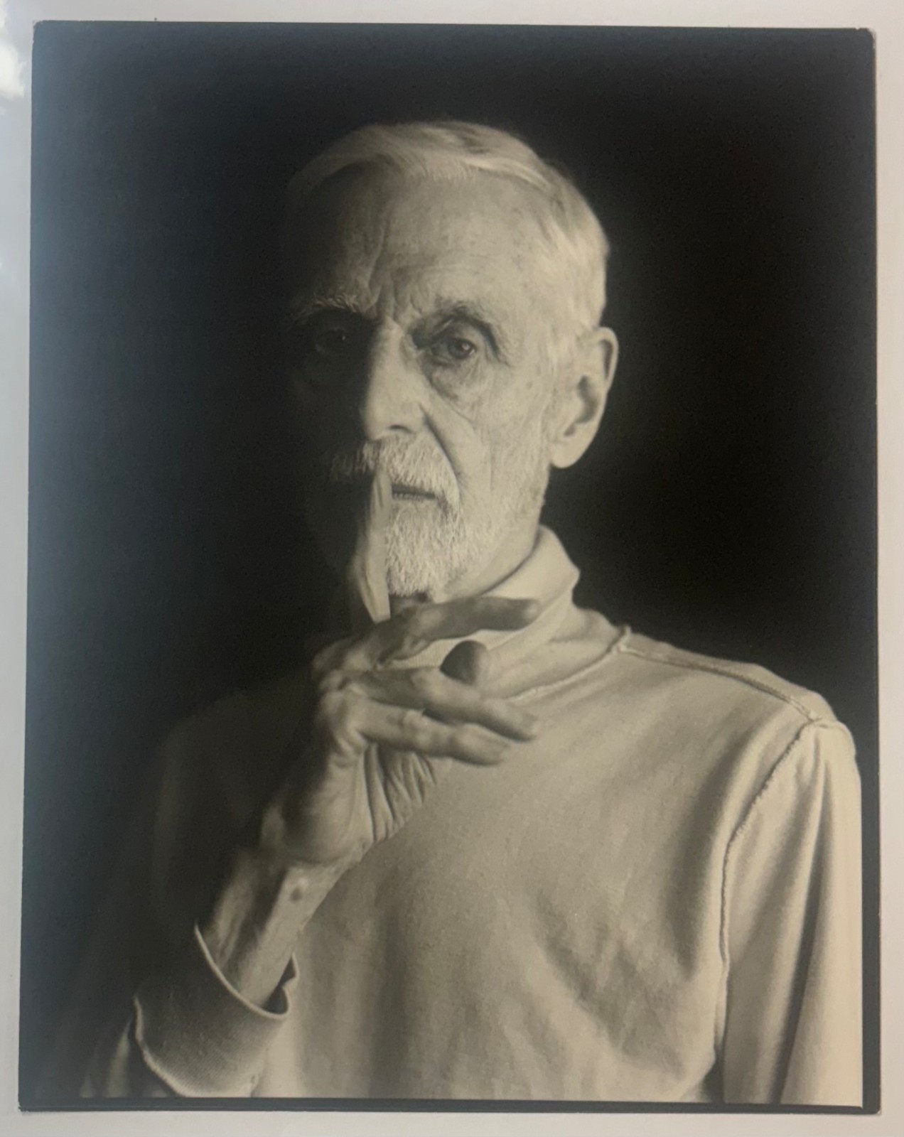 Original Timothy Greenfield Sanders EDWIN DENBY Modernist Poet Portrait PHOTO
