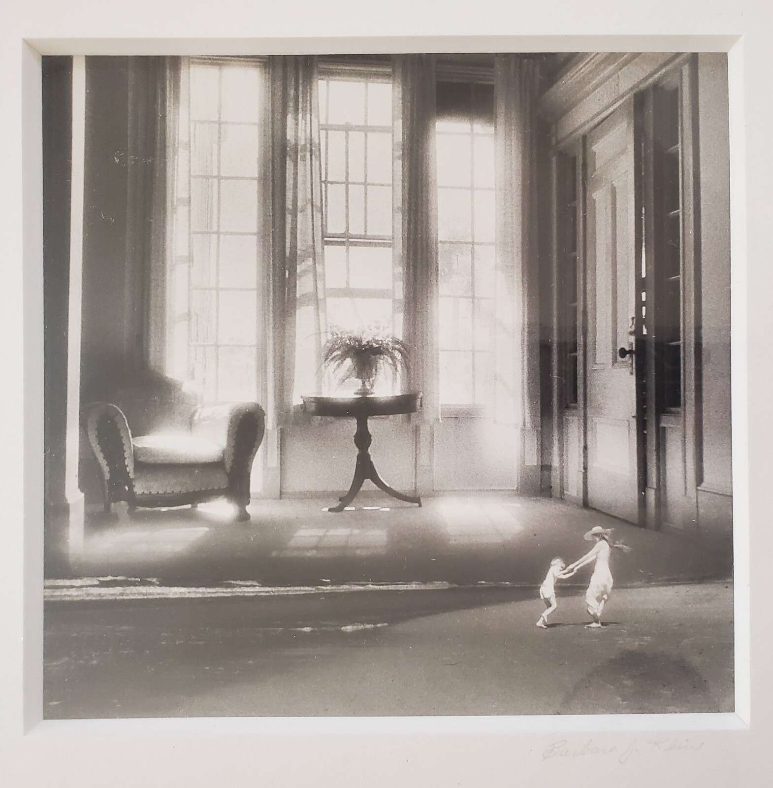 Barbara J Kline Silver Gelatin Photograph BEACHROOM Surreal, Black & White