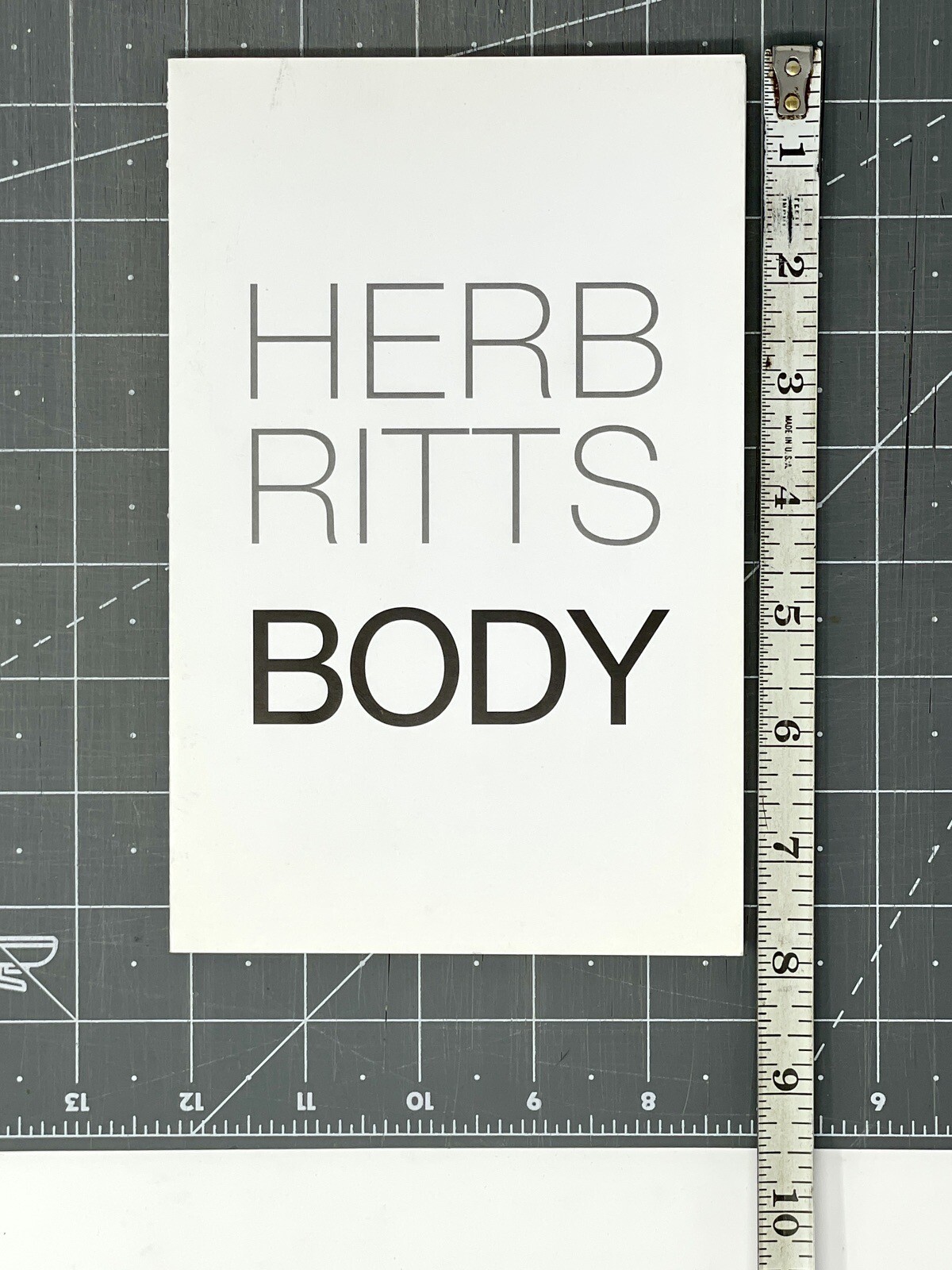 Herb Ritts (1952-2002) Art Show Announcement Card 2005 – Body – Staley Wise NYC