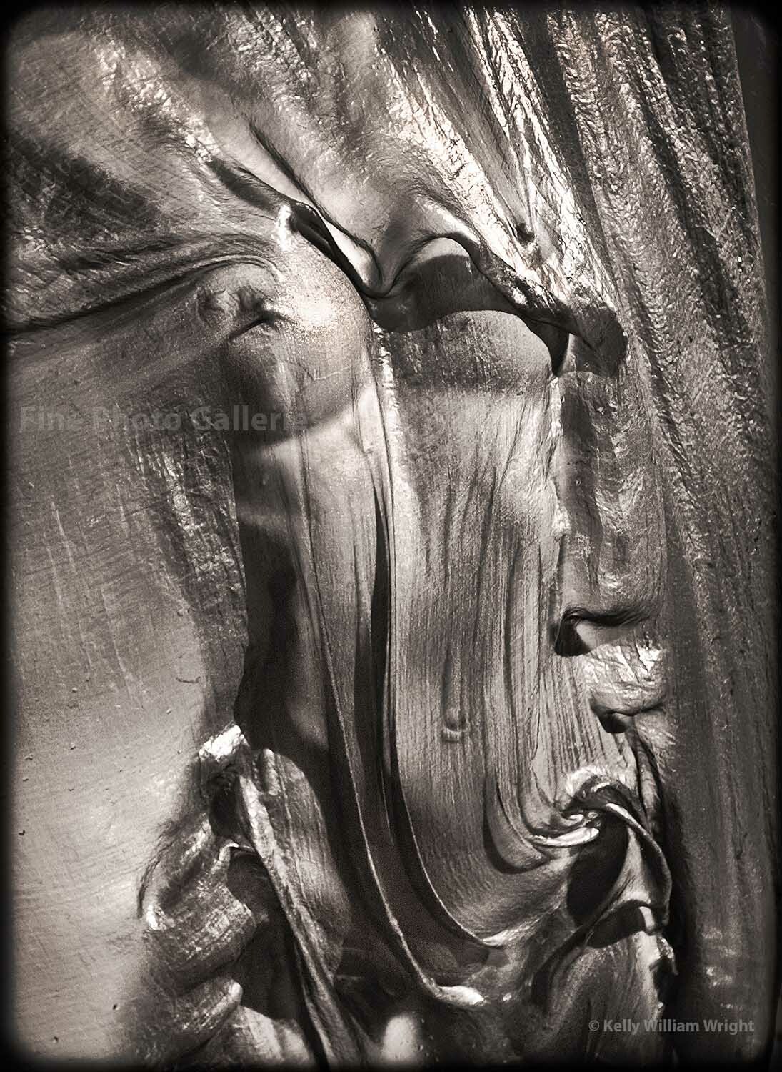 KELLY WILLIAM WRIGHT Original Surreal Female Nude HORSTS TREASURE Photo 8×11 in.