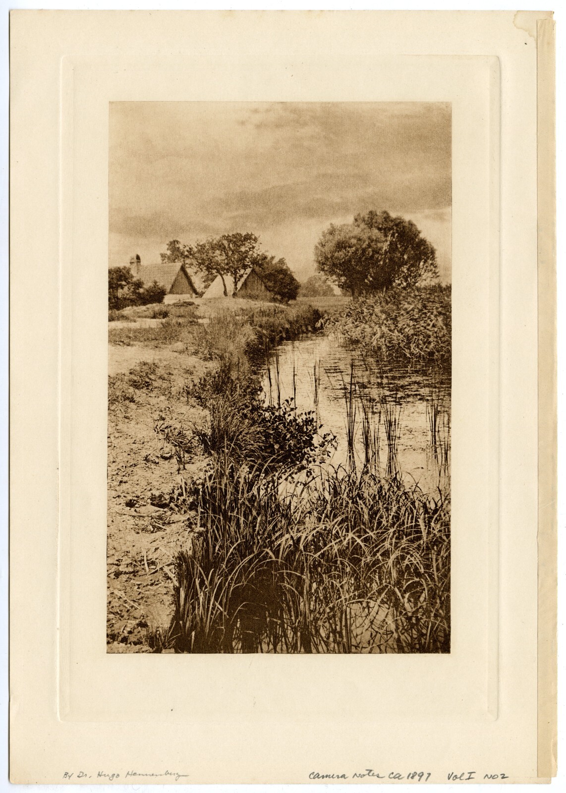 Hugo Henneberge “At the Rushy Pool” c.1897, Camera Notes Vol 1 No 2 Photogravure