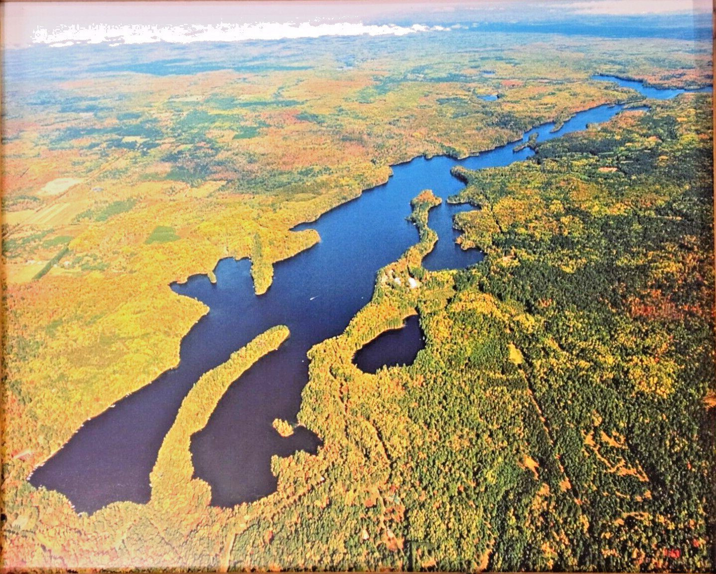Lake Owen, Bayfield County, Cable, Wisconsin Overhead Photograph. Frame Optional
