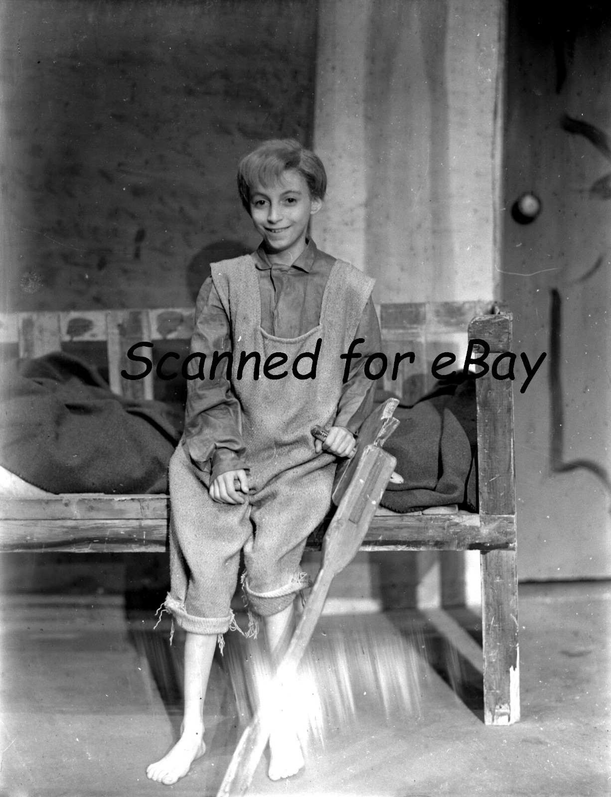 CHILD OPERA SINGER ALBERTINO MUSETTI in WOZZECK – 9 GLASS NEGATIVES 1953
