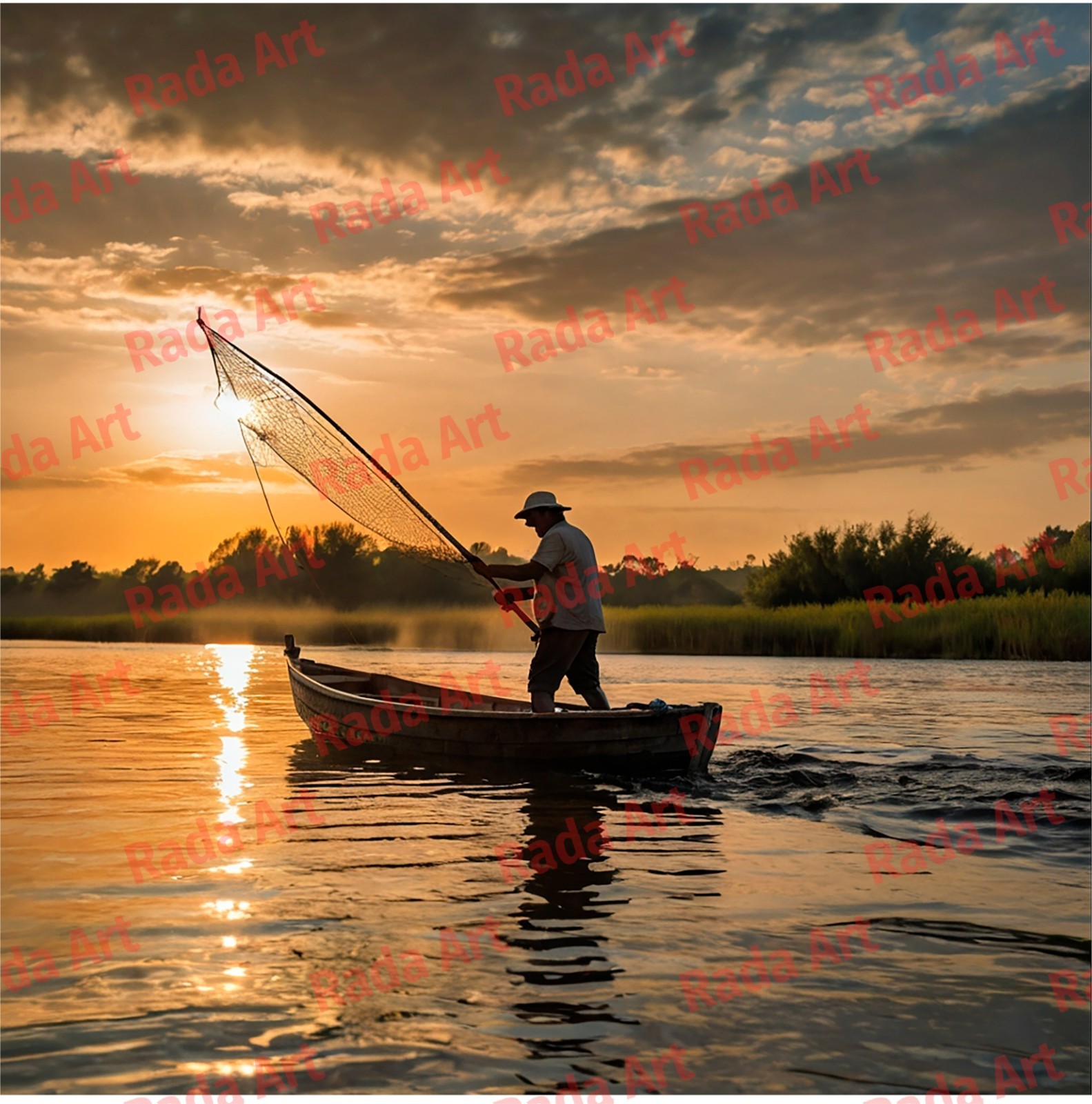 Digital Image for Frame Art Ai Picture Photo Wallpaper Background Fish Man