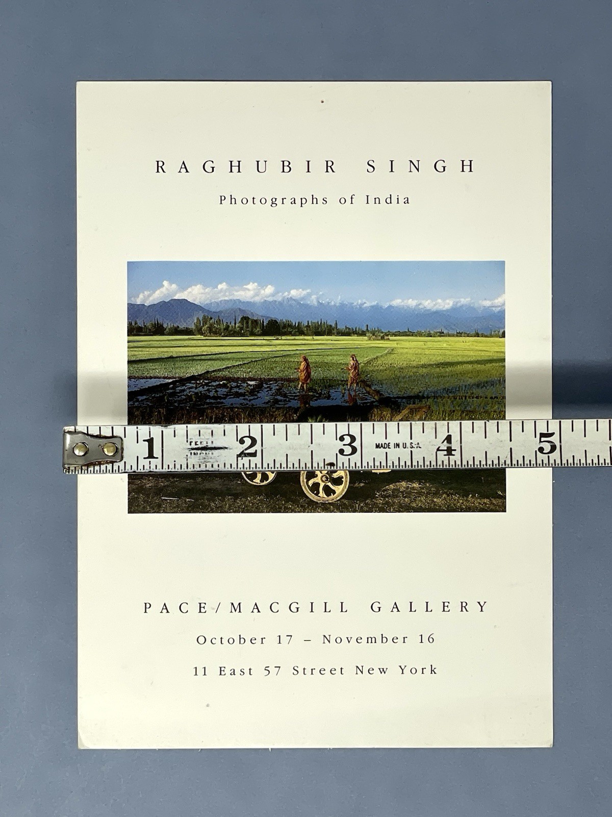 Raghubir Singh (1942-1999) Art Announcement Card – Photographs Of India