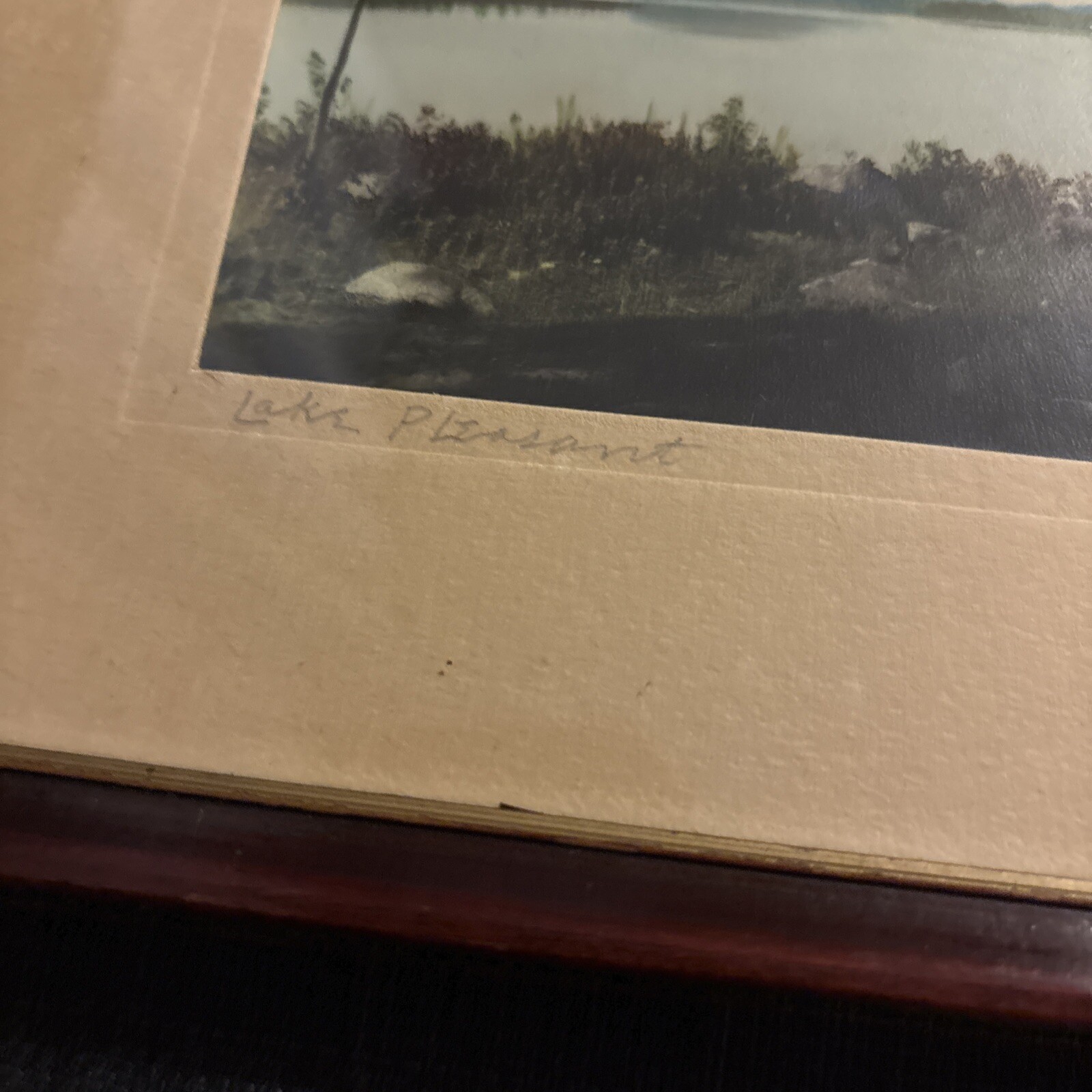 2 Vintage 1950s Framed Signed Arthur Tefft Photographs Lake Pleasant NY New York