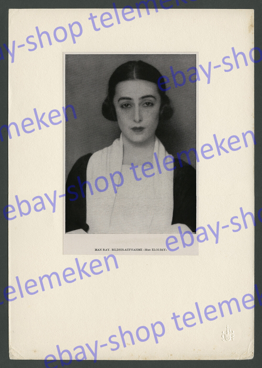 Photograph Man Ray Paris Nimet Eloui-Bey Surrealism Avant Garde Art Deco 1924