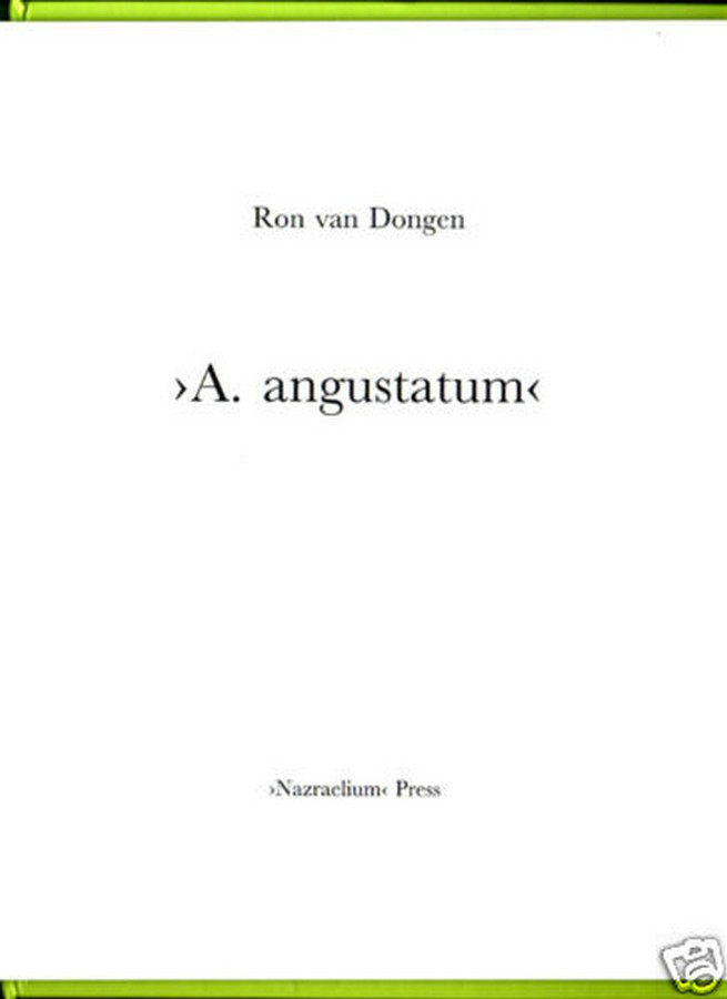 RON VAN DONGEN: One Picture Book Ltd Ed SIGNED w Photo ‘Arisaema Angustatum’ NEW
