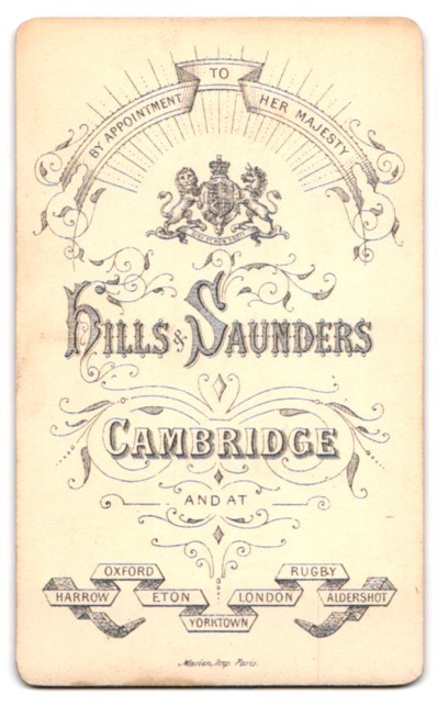 Photograph Hills & Saunders, Cambridge, Portrait of a Woman CDV / Cabinet Photo
