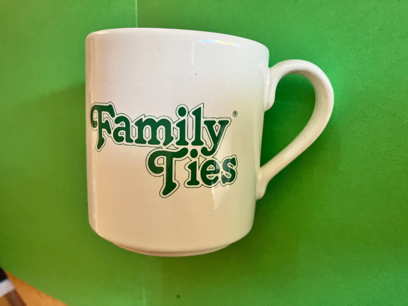 “Family Ties” . 20th Century Fox 1960s TV promo item ceramic coffee tea cup