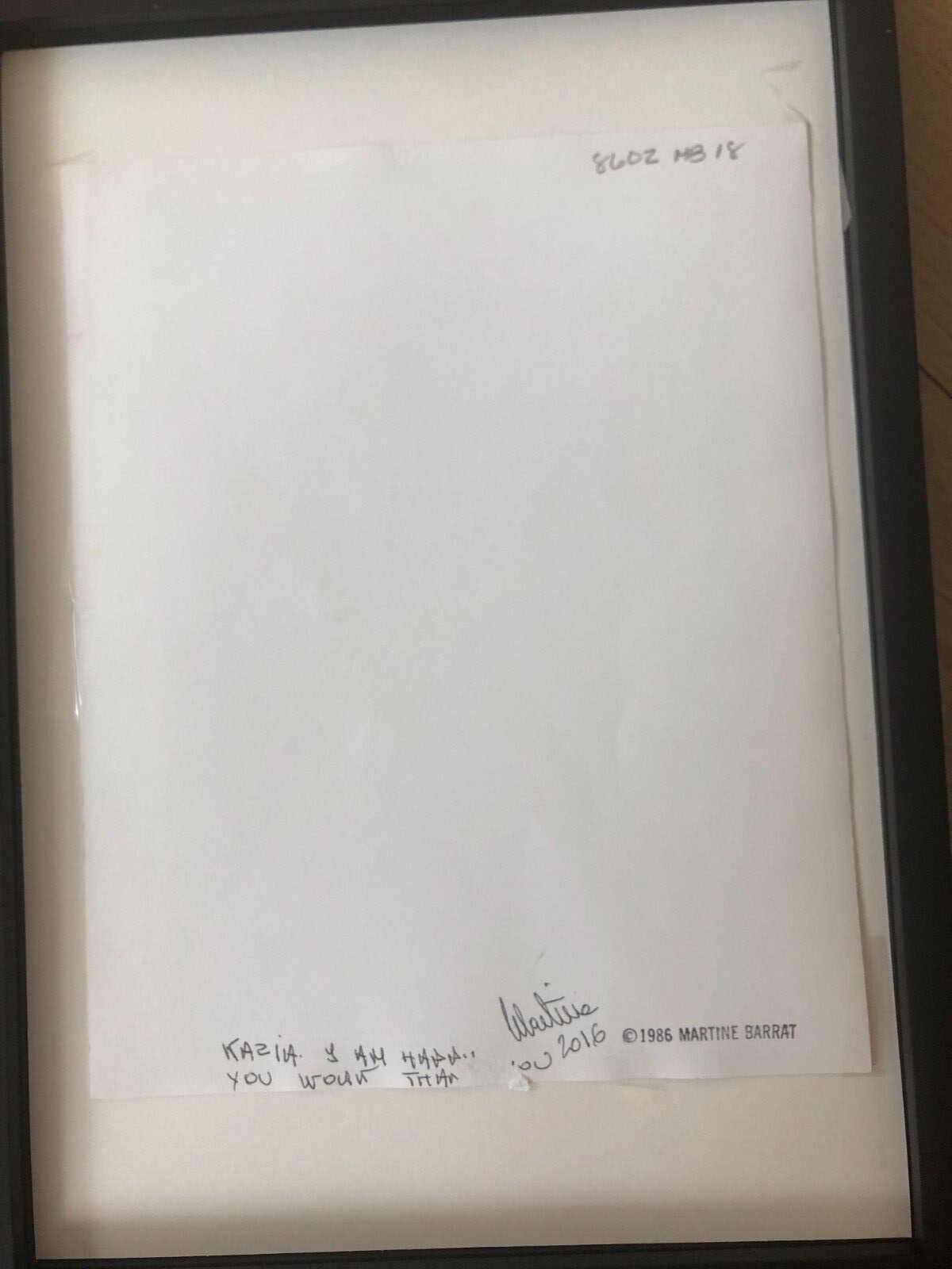 Original Photograph by Martine Barrat 