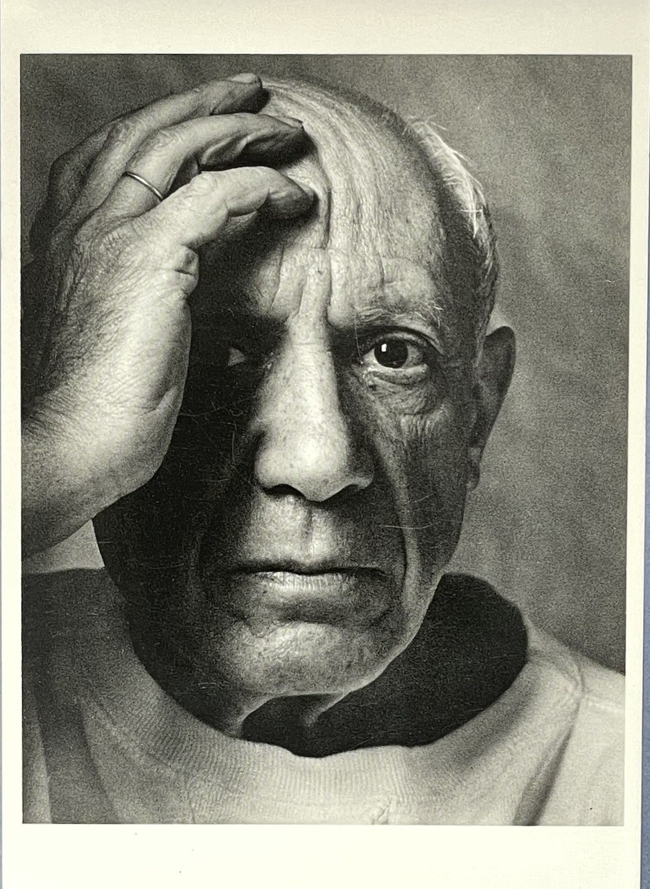 Pablo Picasso, France 1954 Fotofolio Art Print Card Photo By Arnold Newman 4”x6”