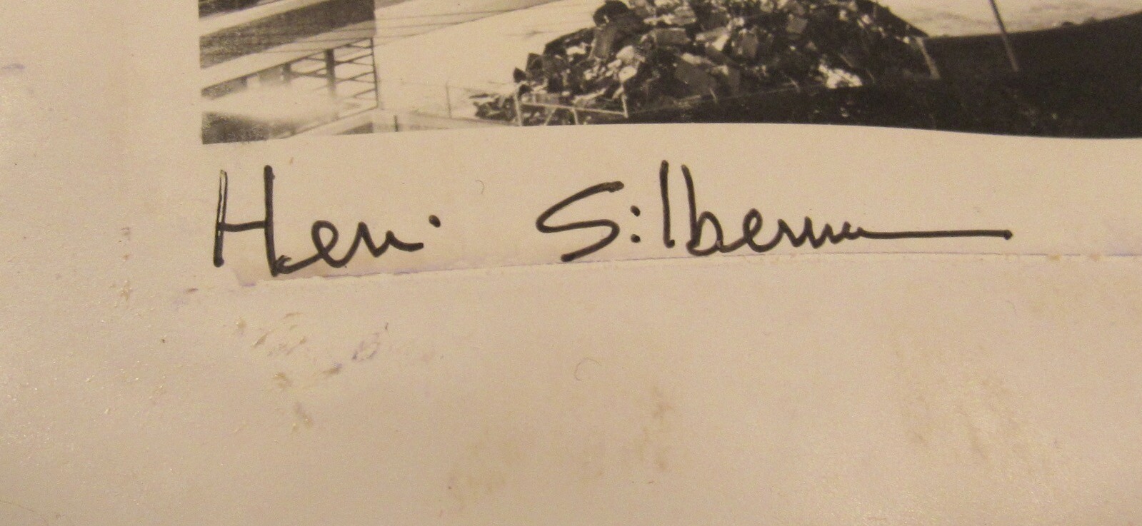 Signed Henri Silberman photograph Brooklyn Bridge New York City 16×20″