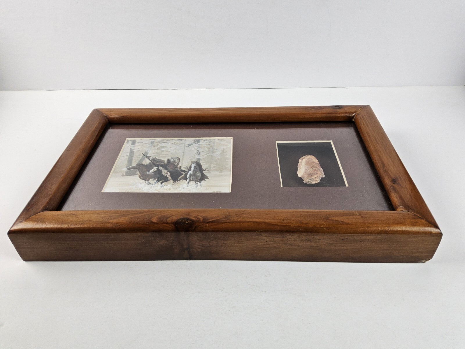 Marguerite Fields Lithograph “Mystic Warriors” Framed Matted Arrowhead Art Print