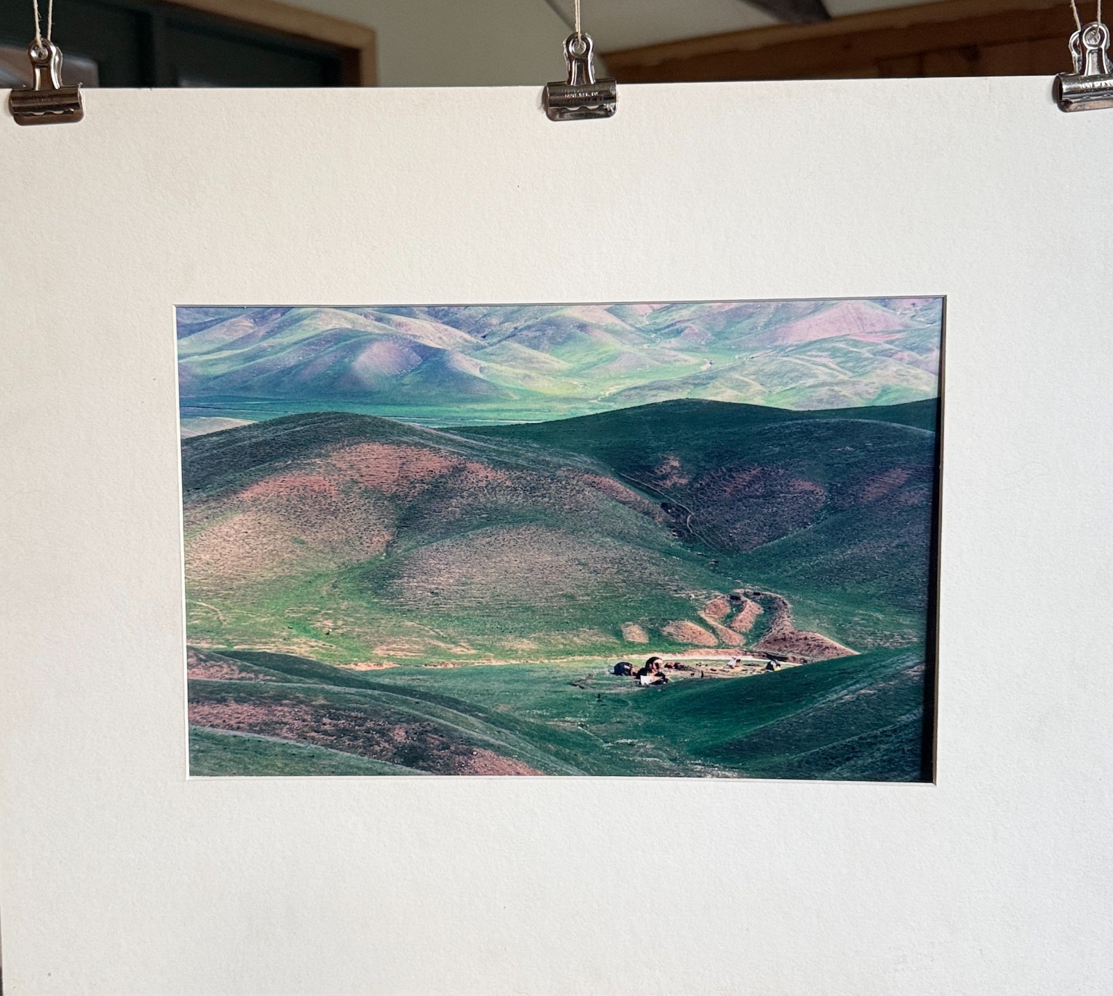 Rare Signed Artist’s Proof Dye Transfer Print by Luke Powell – Turkmen Yourts