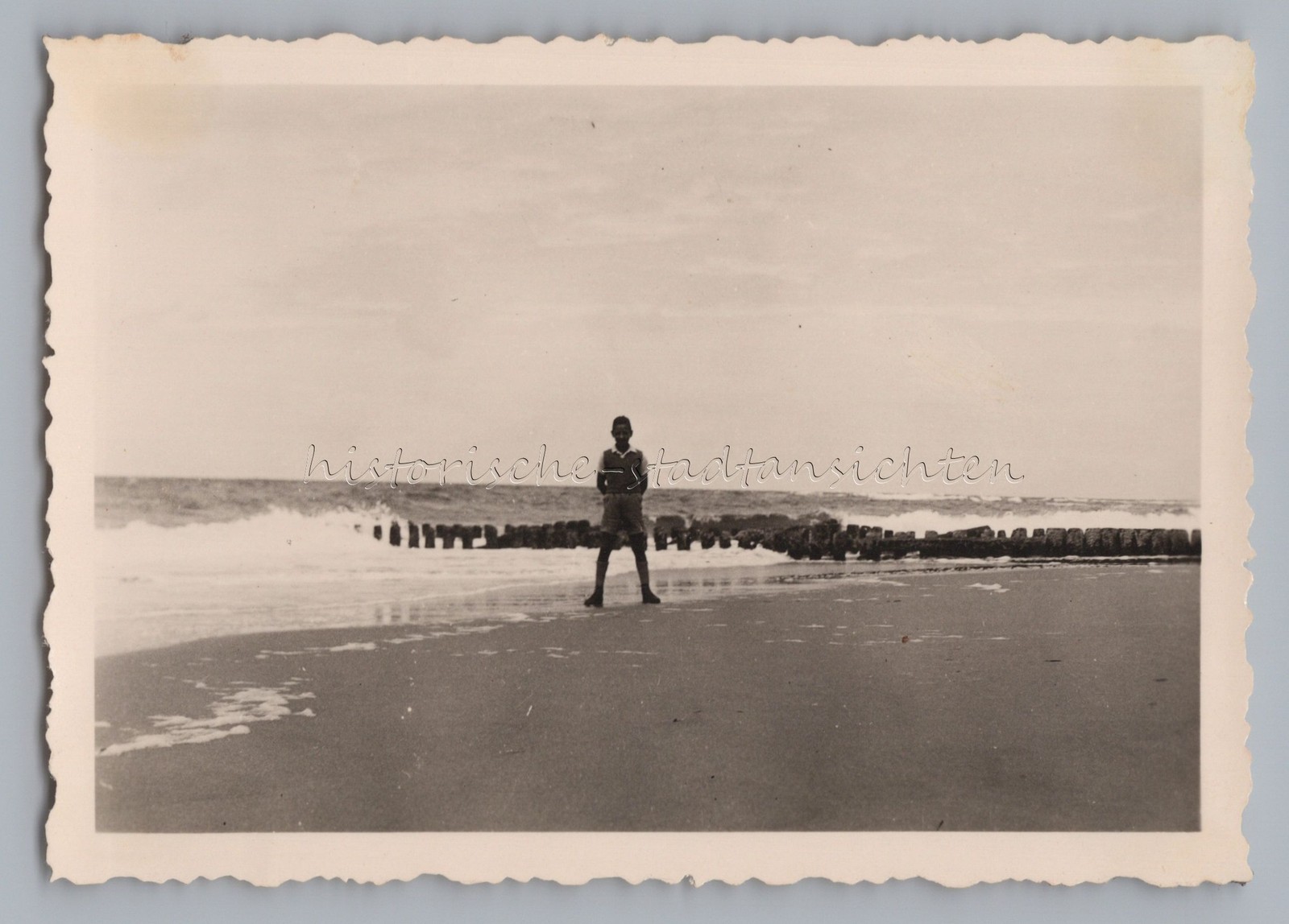 Sylt – Boy on the Beach – Old Photo 1930s