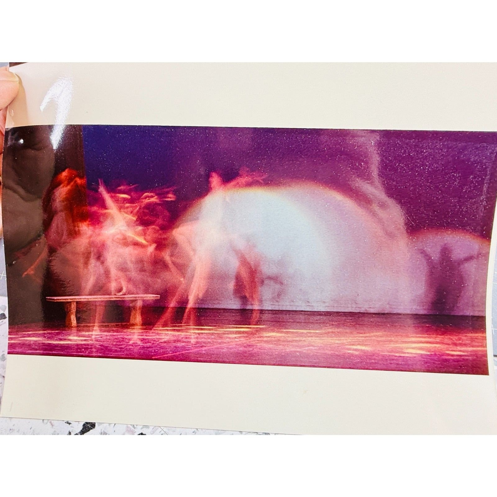 Vintage Long Exposure Ballet Dancer Photograph Gallery Ghostly Movement