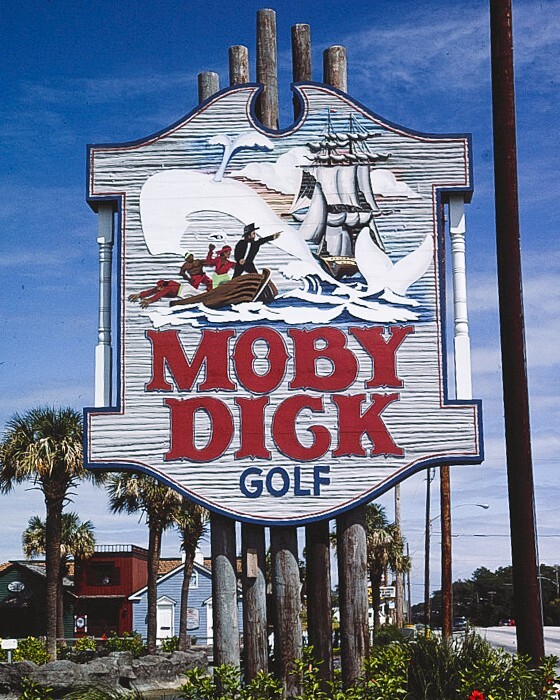 8×10 Vintage Moby Dick Golf, Myrtle Beach, South Carolina.