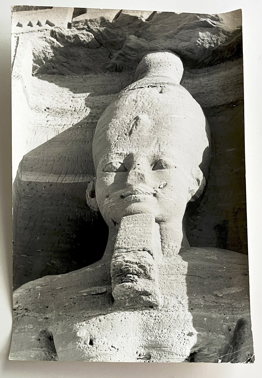 Federico Patellani Vintage 1962 8″x12″ photo Temple Nefertari Abu Simbel Nubia