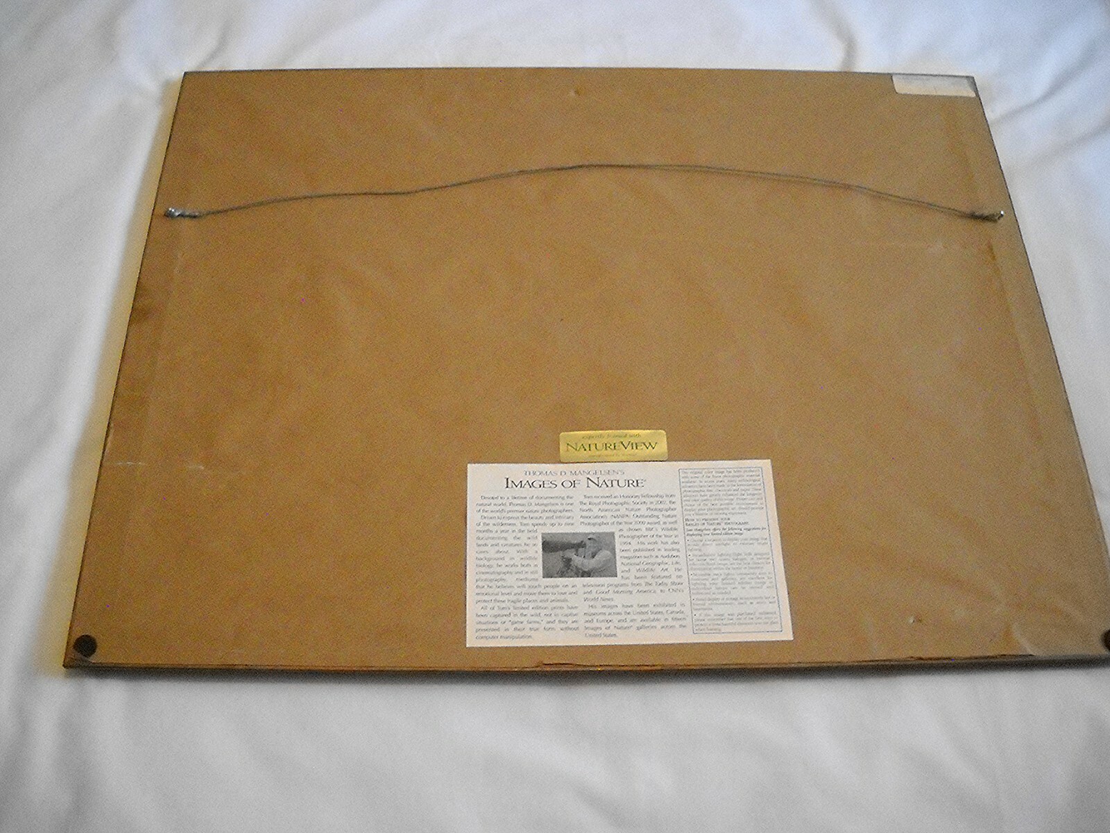 THOMAS MANGELSEN PHOTO “TWO FOXES”-1985-LTD. EDITION 51/950-FRAMED/PAPERWORK-VG