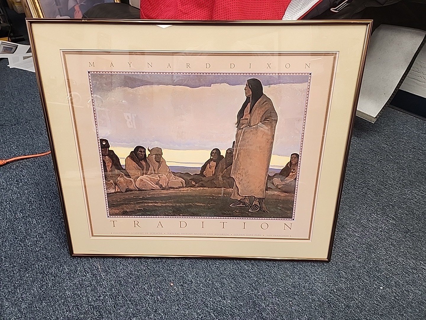 Vintage Art Photograph ” Tradition” Framed And Matted- Maynard Dixon