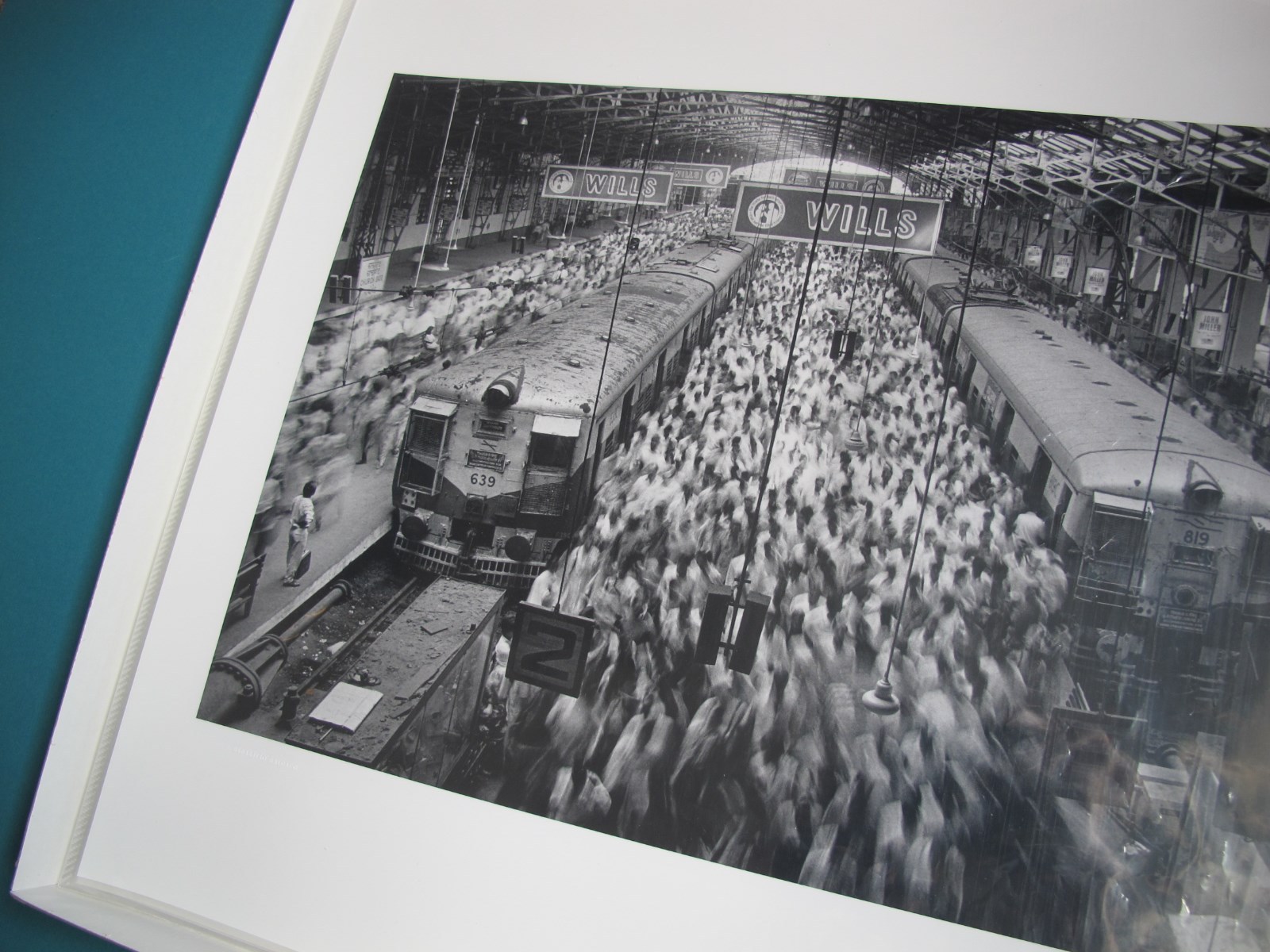 Sebastiao Salgado.(SIGNED).Church Gate Station,India.1995.MINT.